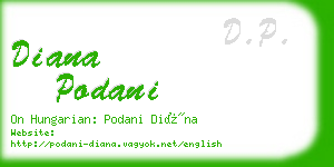 diana podani business card